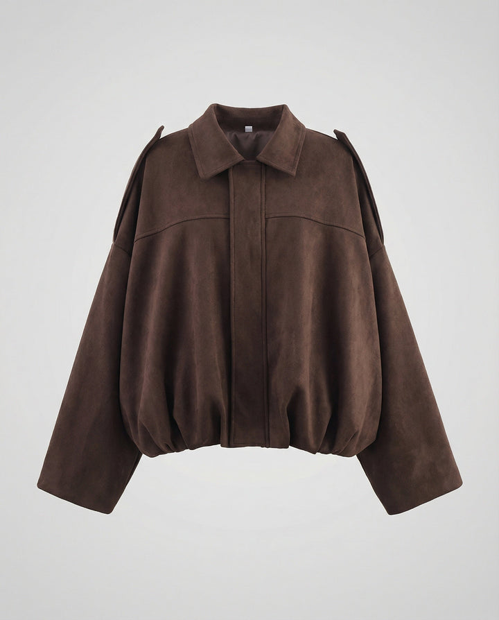 Suede Bomber Jacket