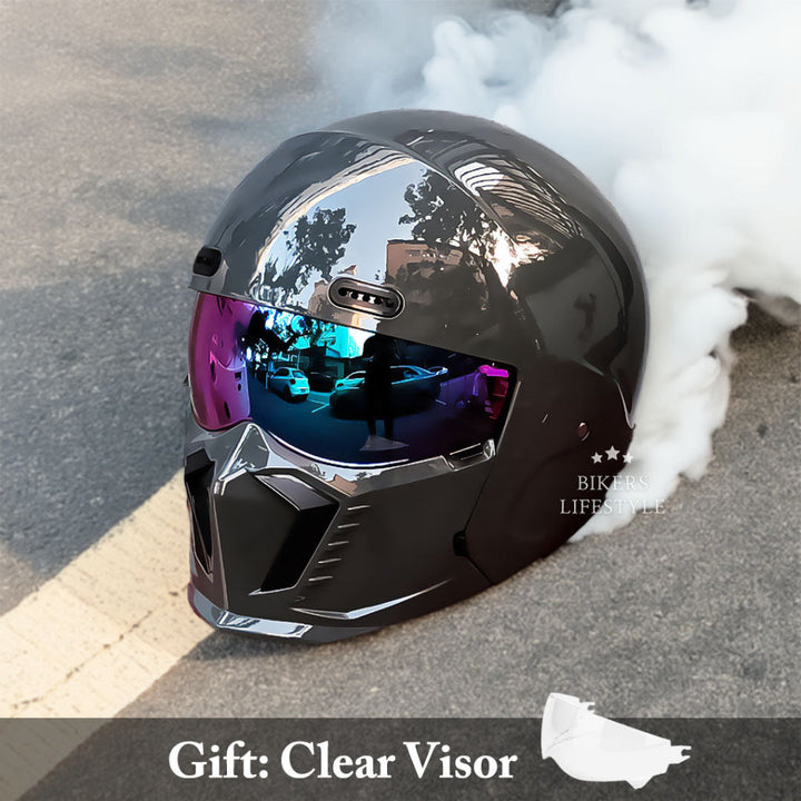 Retro Pilot Motorcycle Helmet –  DOT and ECE Approved, Timeless Look 7