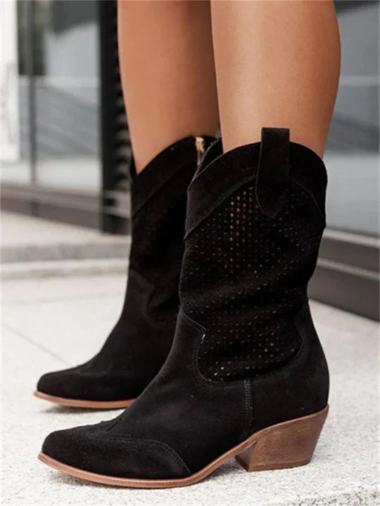 Mid-High Western Cowboy Boots for Women