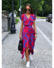 Floral Summer Maxi Dress with Elegant V-Neckline
