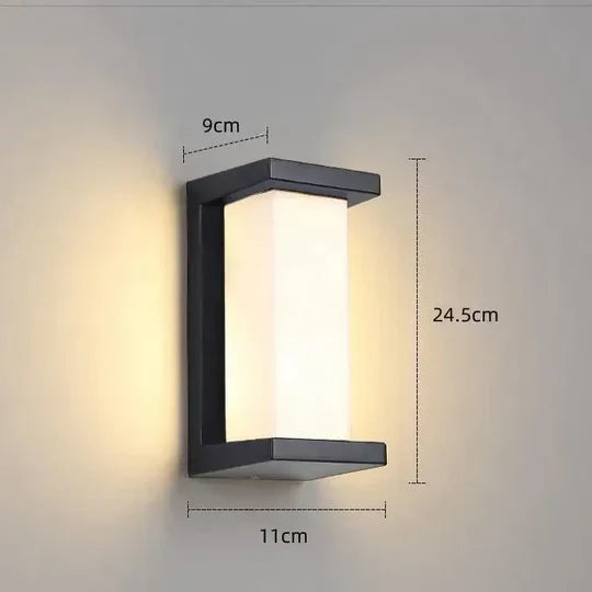 LED Outdoor Wall Lamp with Motion Sensor Smart Lighting
