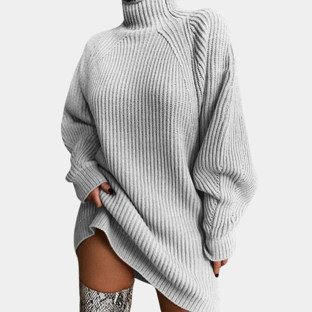 Luxe fine Wool-like Turtleneck Sweater for Women