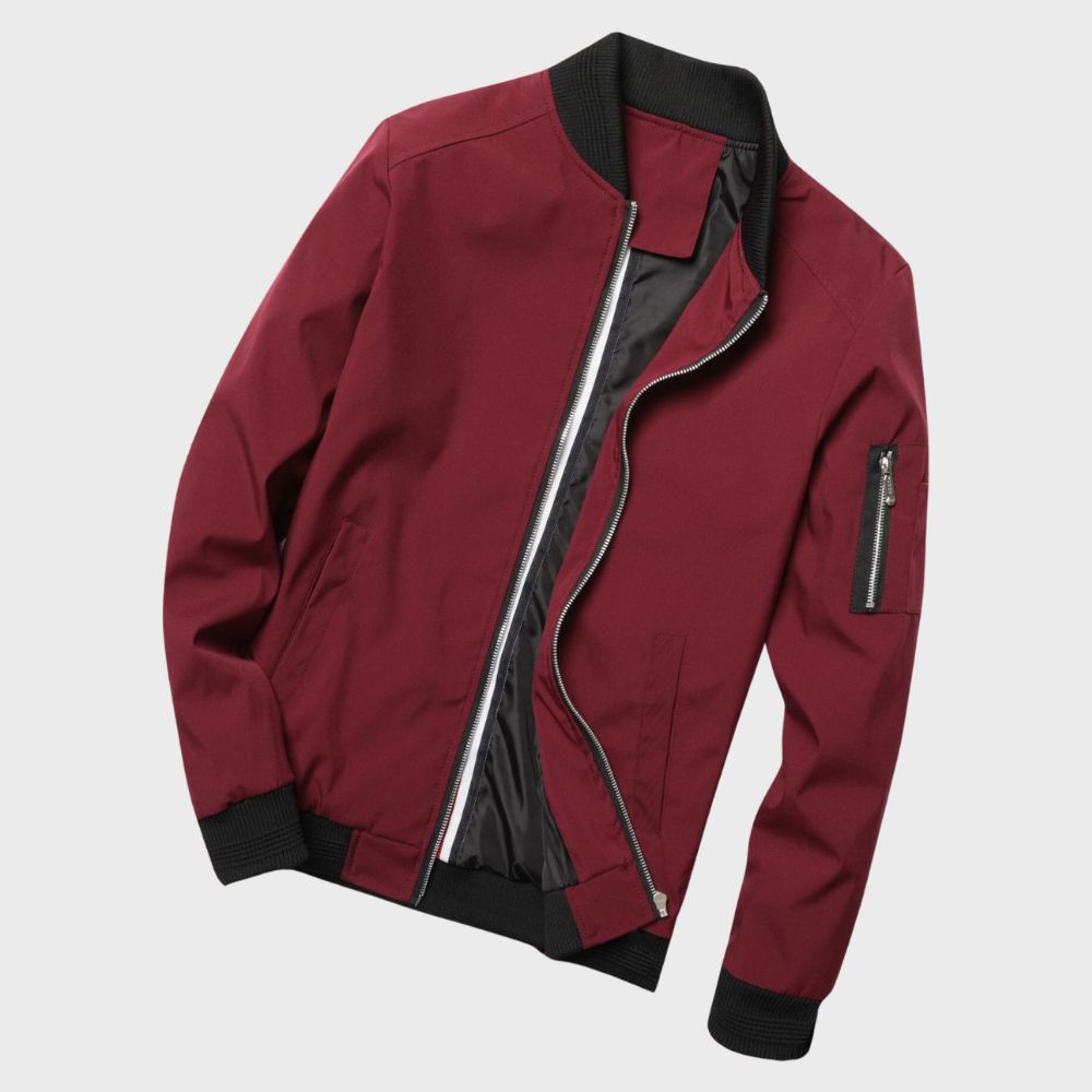 Men's All-Season Bomber Jacket Lightweight & Stylish