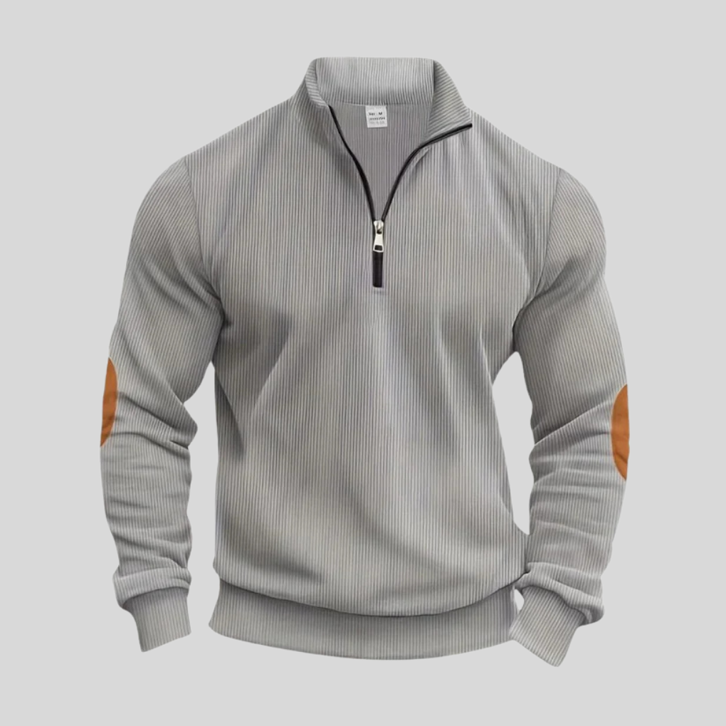 Men’s Pullover with Ribbed Cuffs