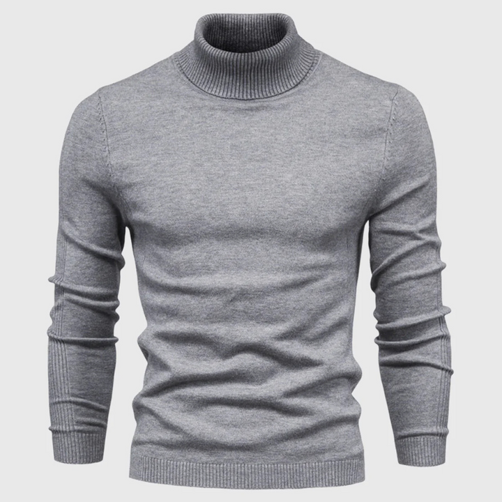 Men’s Wash-Able Turtleneck Sweater – Practical Style with Everyday Wear