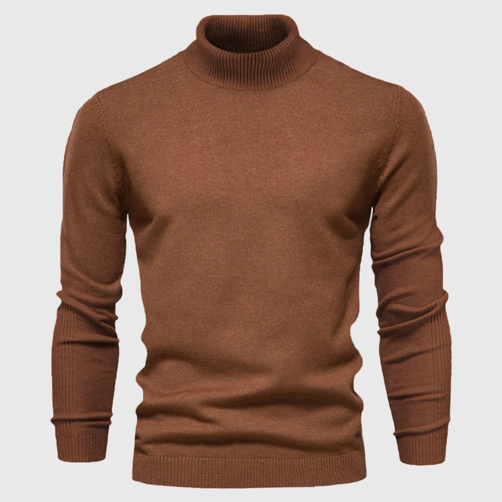Men’s Wash-Able Turtleneck Sweater – Practical Style with Everyday Wear