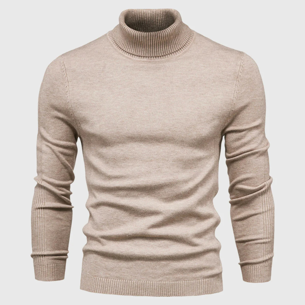 Men’s Wash-Able Turtleneck Sweater – Practical Style with Everyday Wear