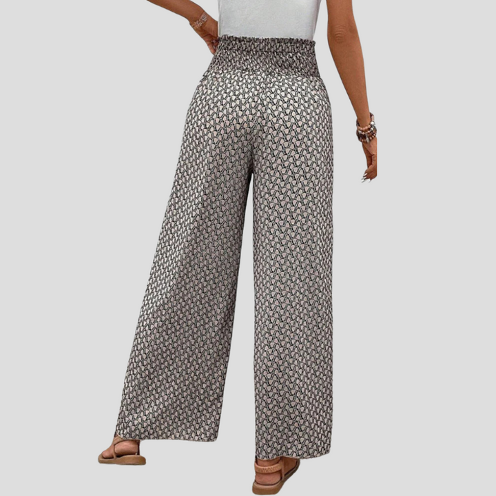 Modern Geometric Print Trousers