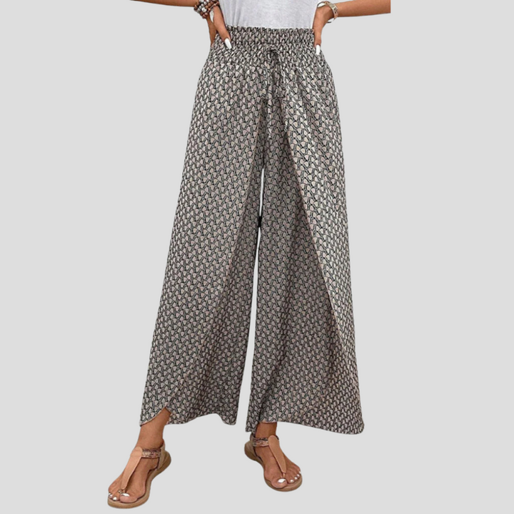 Modern Geometric Print Trousers