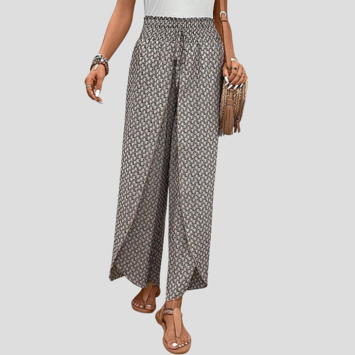 Modern Geometric Print Trousers