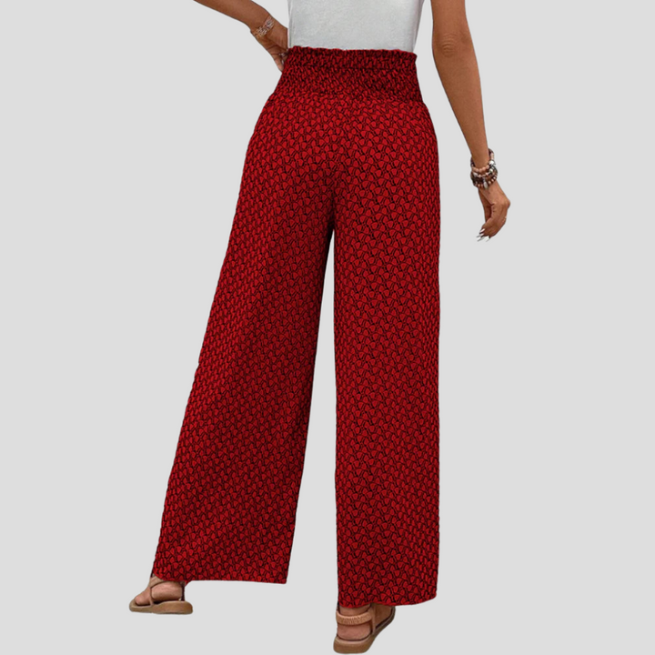 Modern Geometric Print Trousers