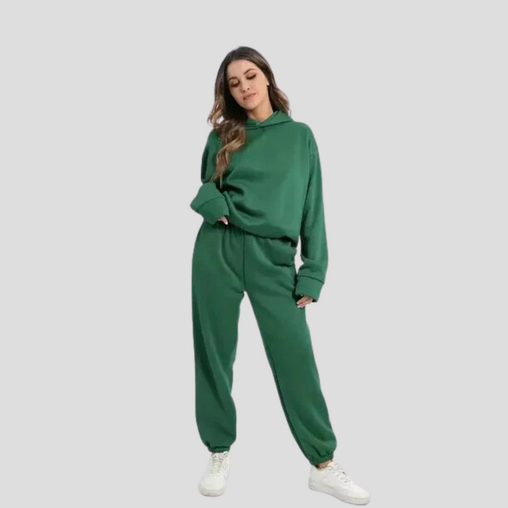 Women’s Hoodie & Jogger Set – Relaxed Winter Lounge Wear