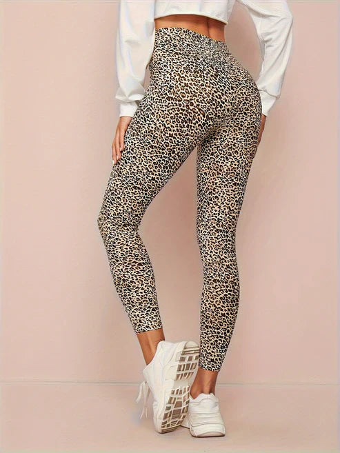 Women's Leopard Print High-Waist Leggings