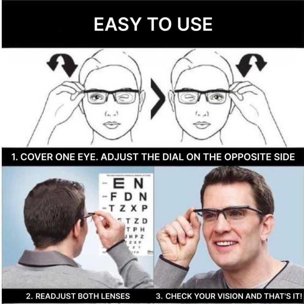 Adjustable Prescription Glasses - ClearView