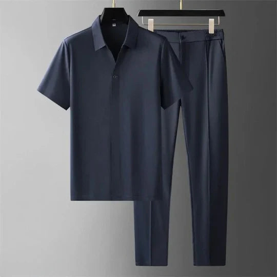 Luxury Two-Piece Set for Men Effortless Elegance for Transitional Seasons