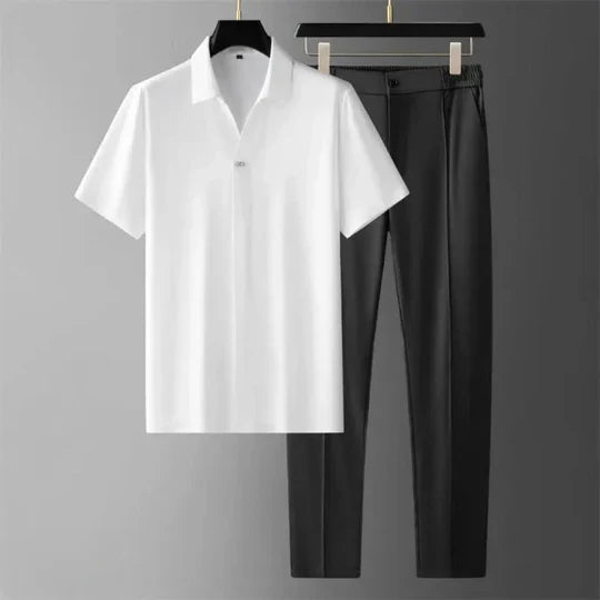 Luxury Two-Piece Set for Men Effortless Elegance for Transitional Seasons