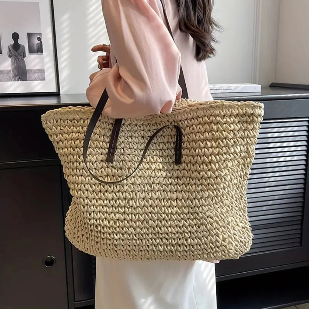 Women’s Woven Tote Bag – Stylish Carry-All for Daily Use