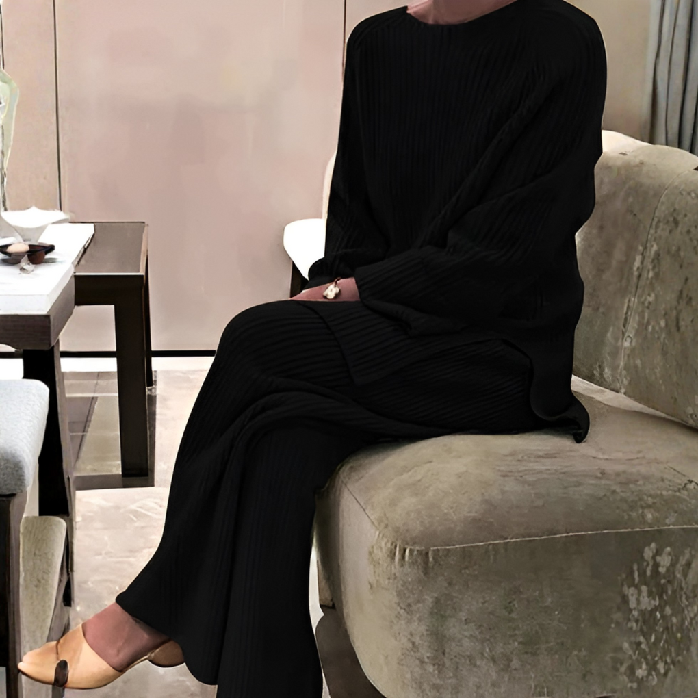 Knit Sweater & Trousers Set