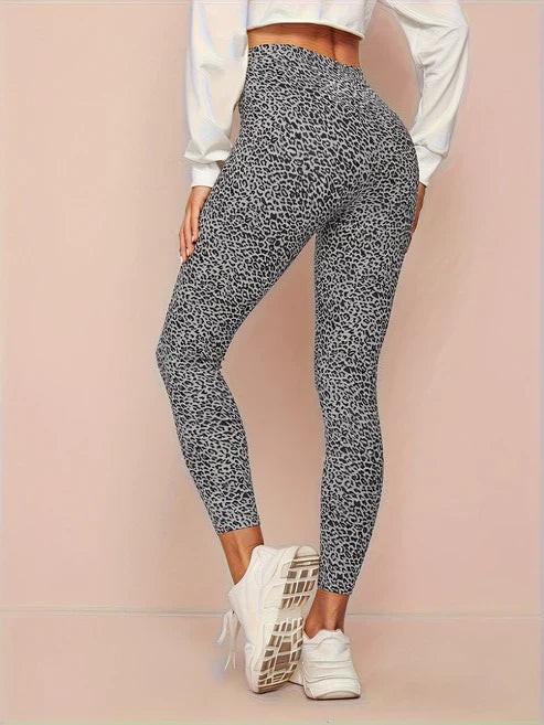 Women's Leopard Print High-Waist Leggings