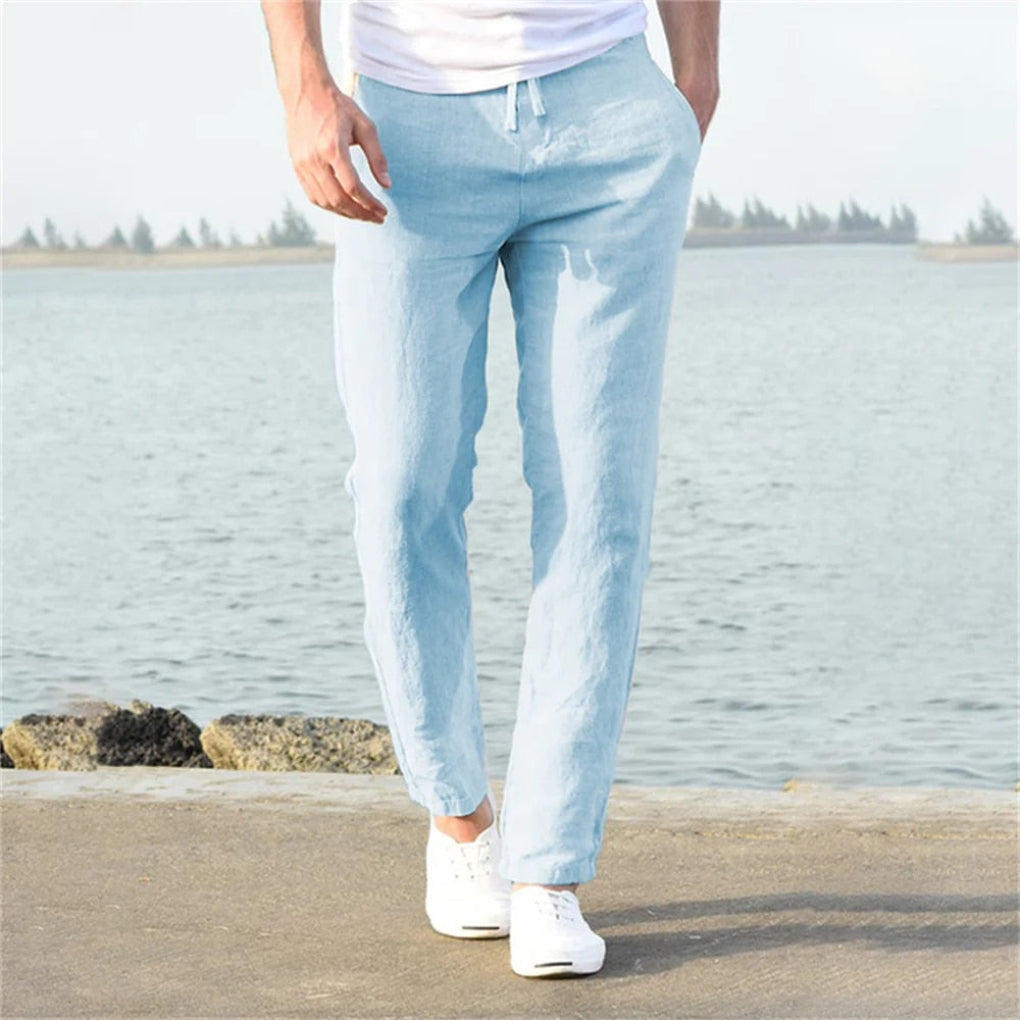 Men's Linen Trousers  Casual Style for Warm Days