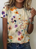 Vintage Floral T-Shirt Airy Comfort with a Retro Twist