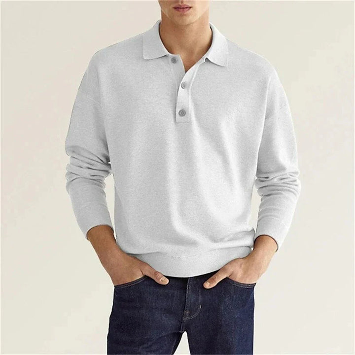 Long Sleeve Polo Shirt for Men