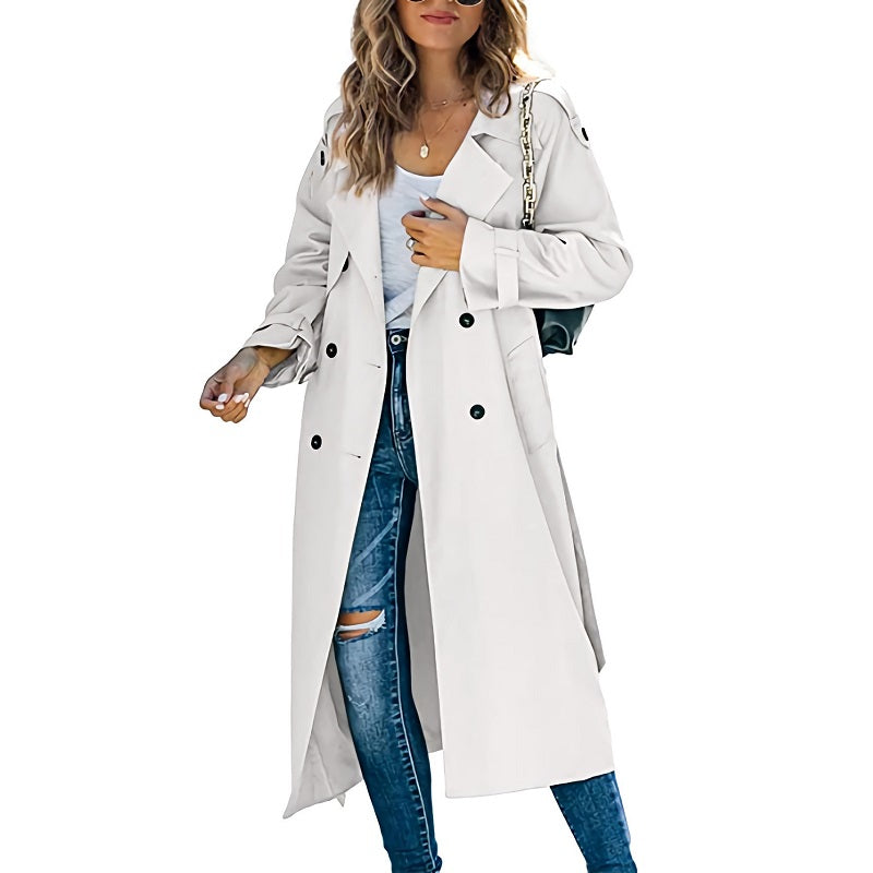 Women's Long Trench Coat Timeless & Functional