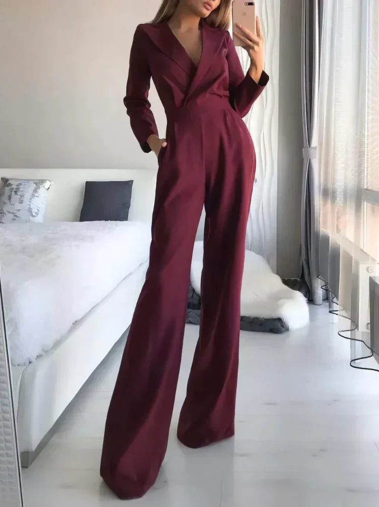 Elegant Long Sleeve Jumpsuit for a Sophisticated Look