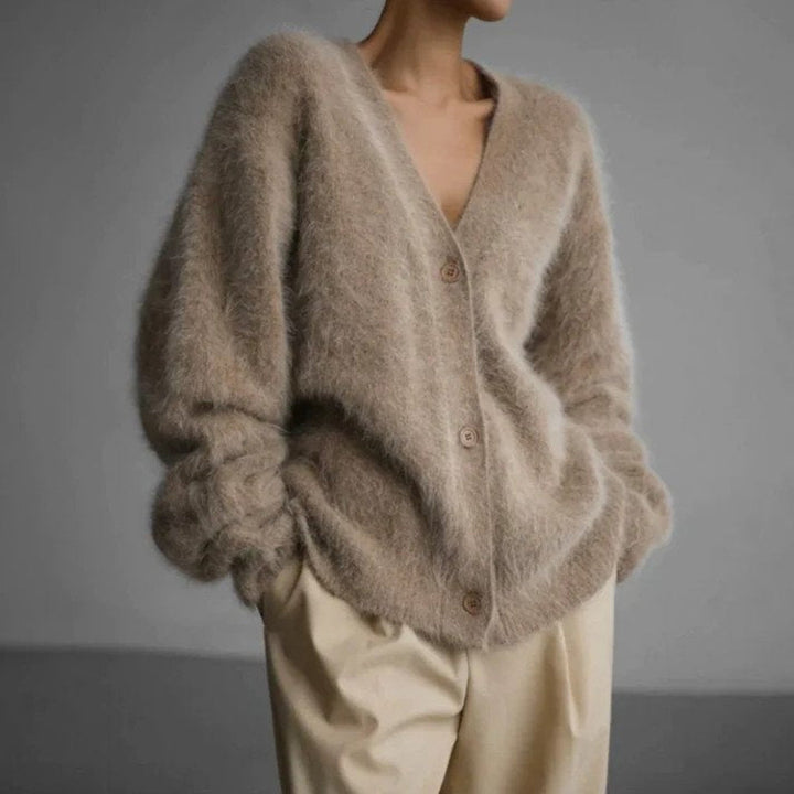 Fine Wool-like Cardigan
