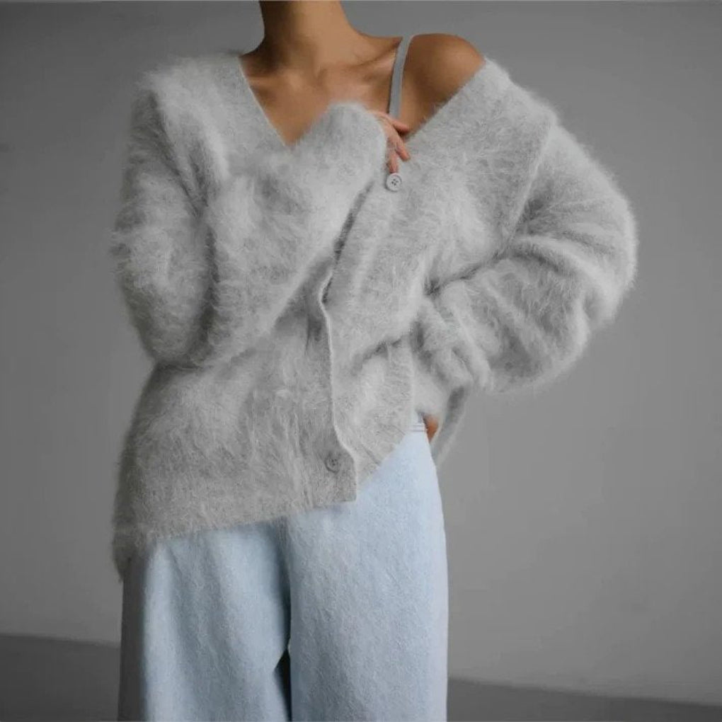 Fine Wool-like Cardigan