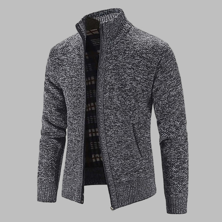 Stylish Zipper Knit Sweater for Men