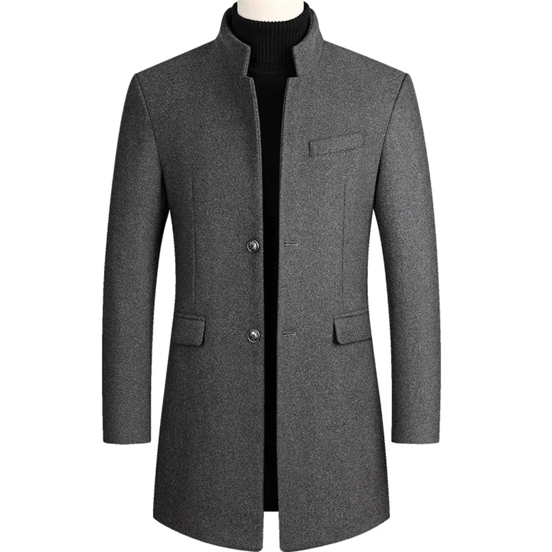 Alexander – Long Formal Men’s Coat with Timeless Elegance