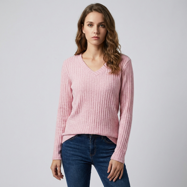 Women’s V-Neck Long Sleeve Top