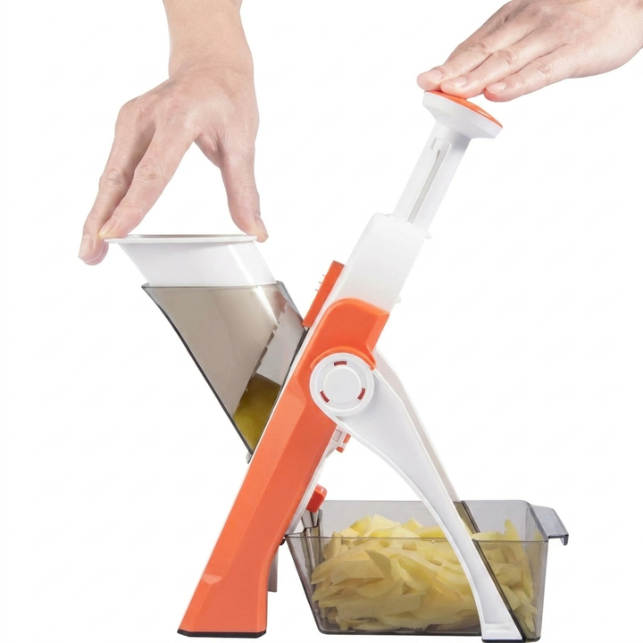 5-in-1 Vegetable Slicer – Safe & Interchangeable