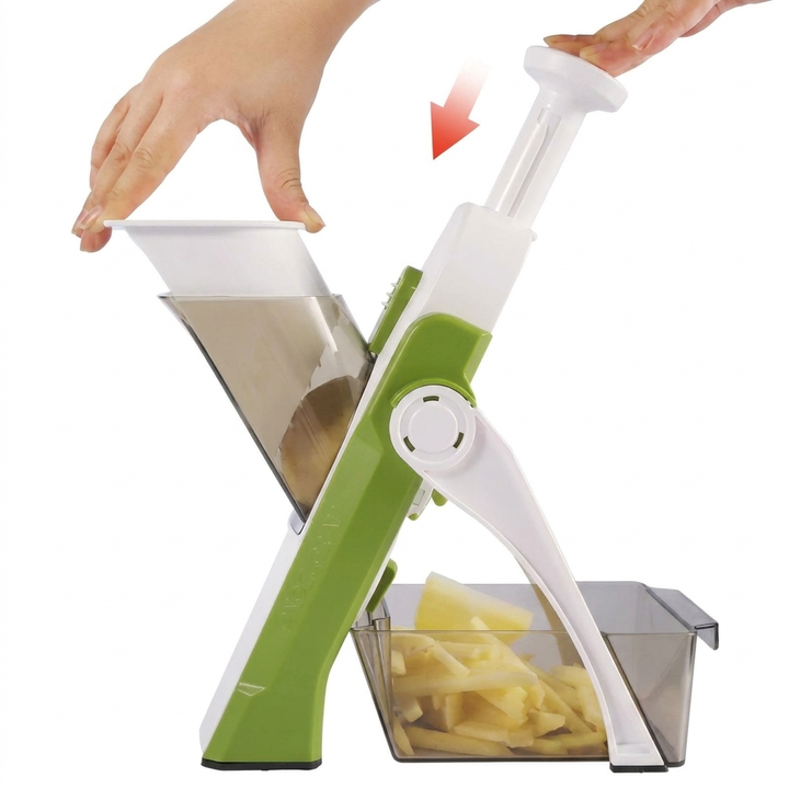 5-in-1 Vegetable Slicer – Safe & Interchangeable