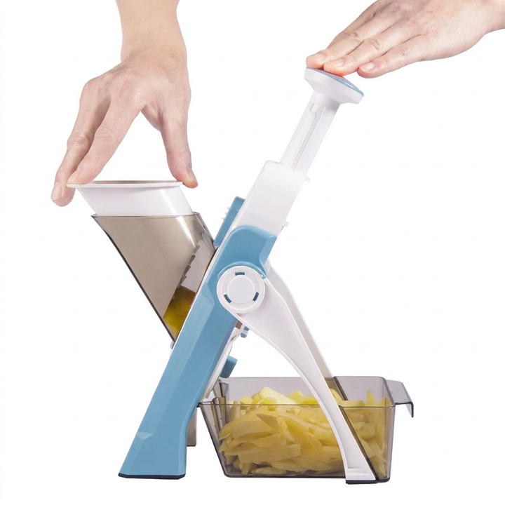 5-in-1 Vegetable Slicer – Safe & Interchangeable