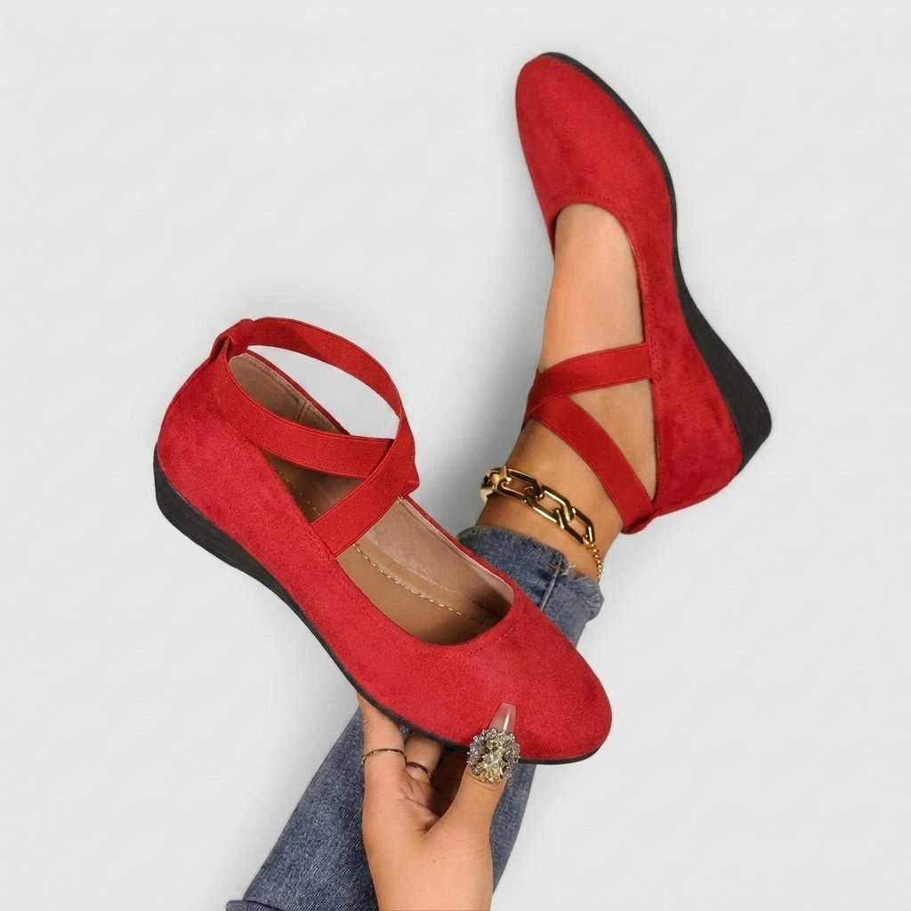 Chic Strappy Wedge Flats