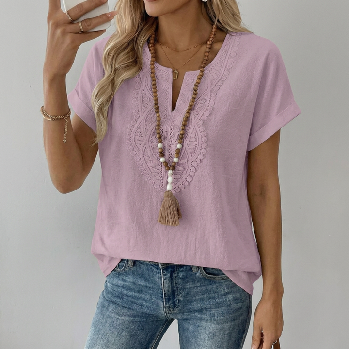 Women's Loose Fit V-Neck Top