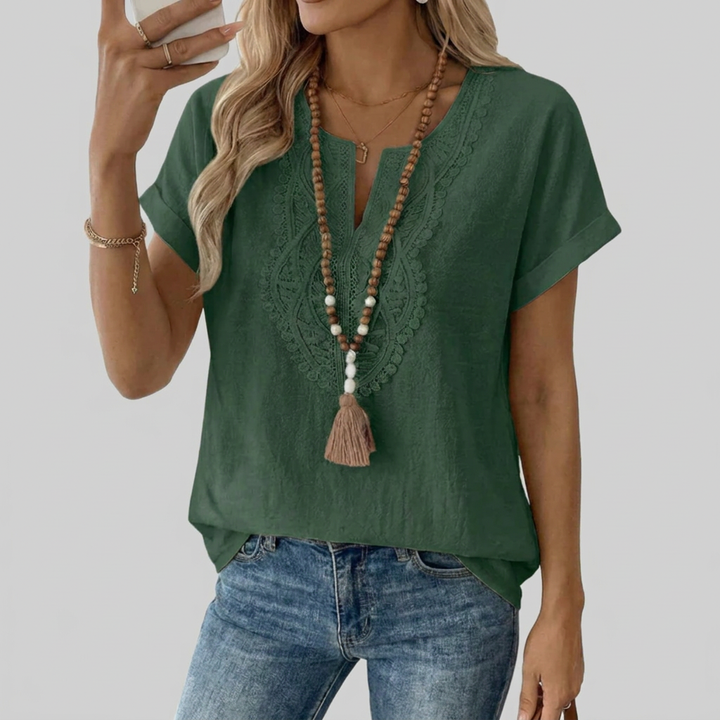 Women's Loose Fit V-Neck Top