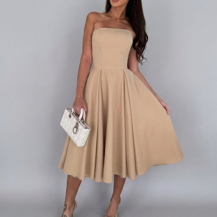 Chic Strapless Midi for Women
