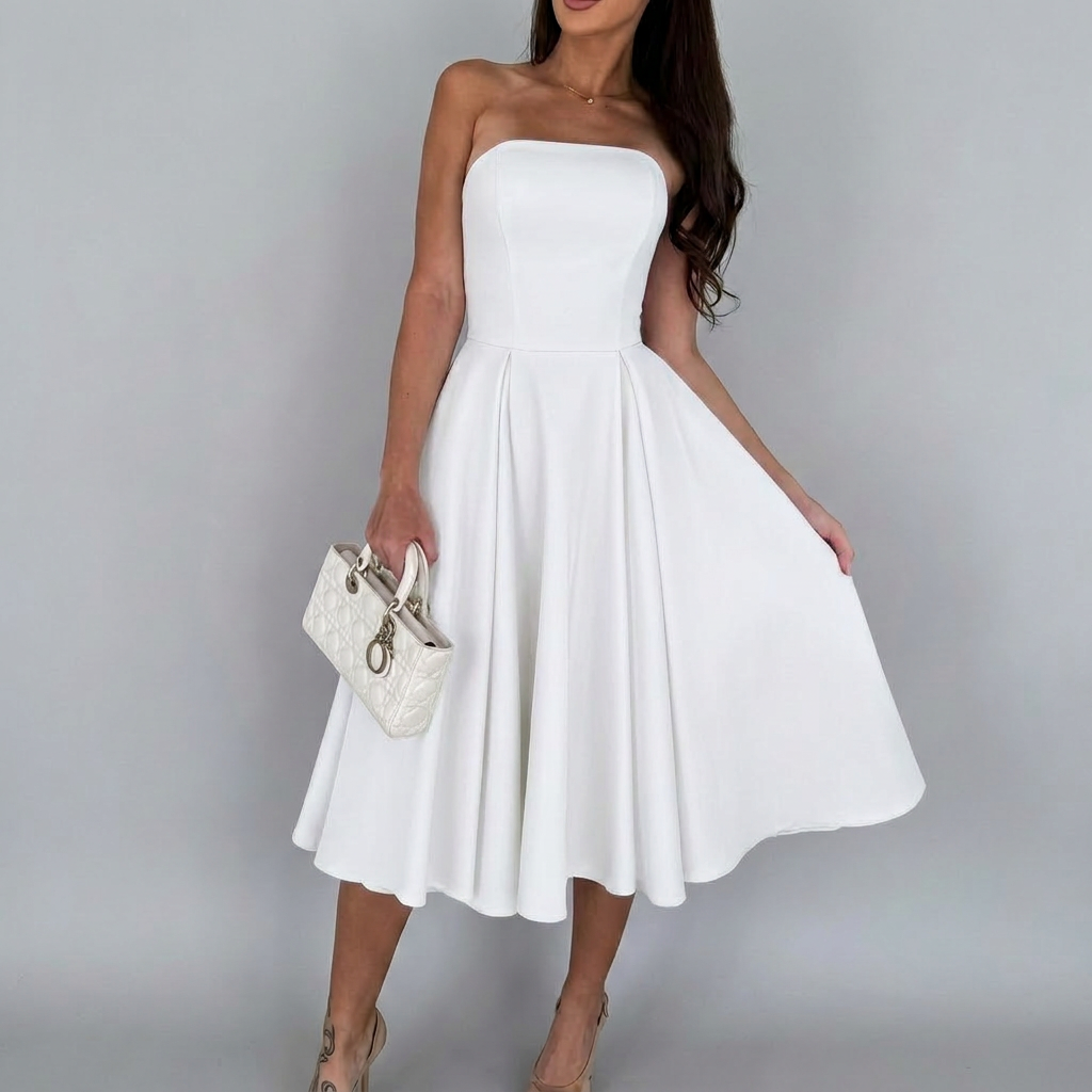 Chic Strapless Midi for Women