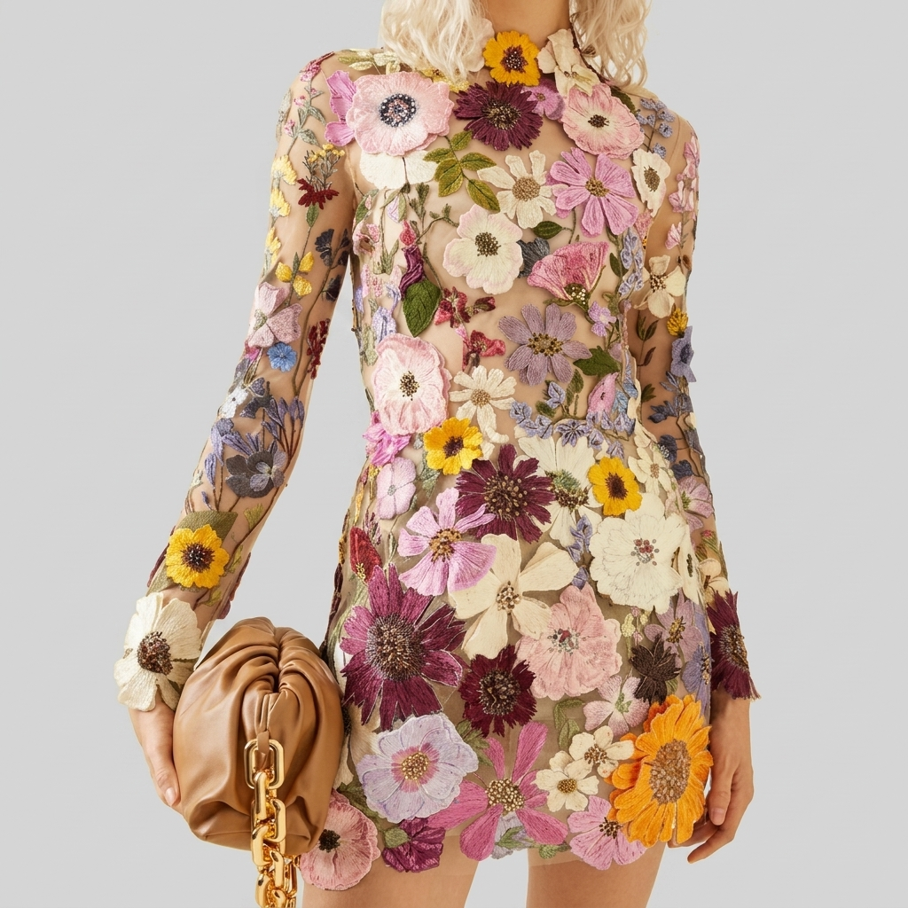 Women's 3D Flower Dress