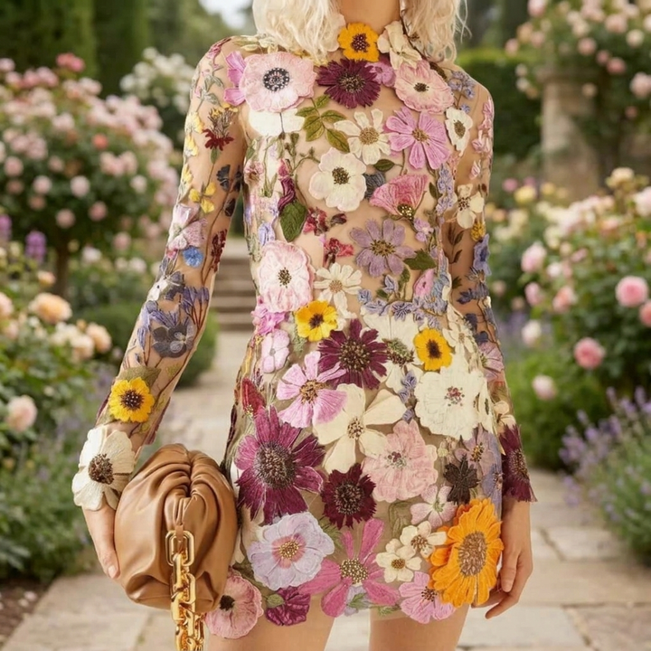 Women's 3D Flower Dress