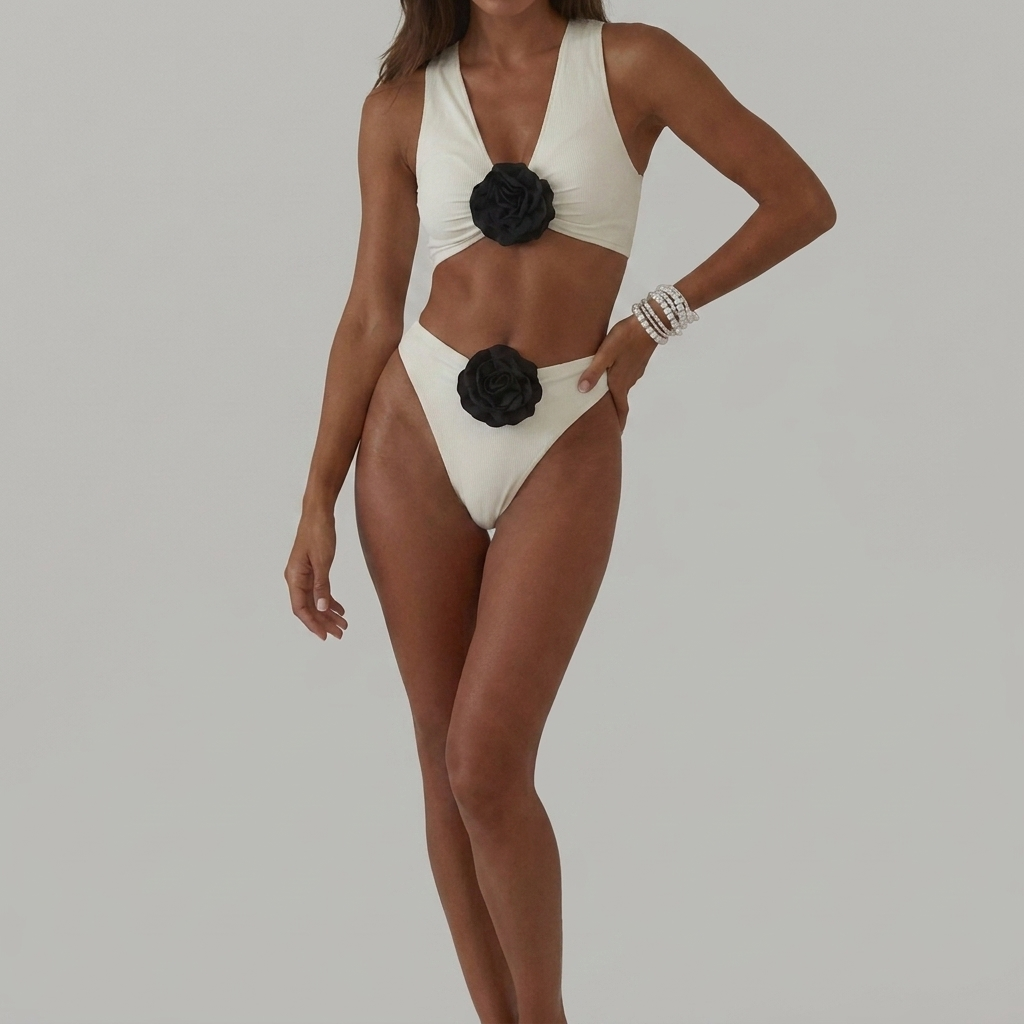 3D Floral Swim Set