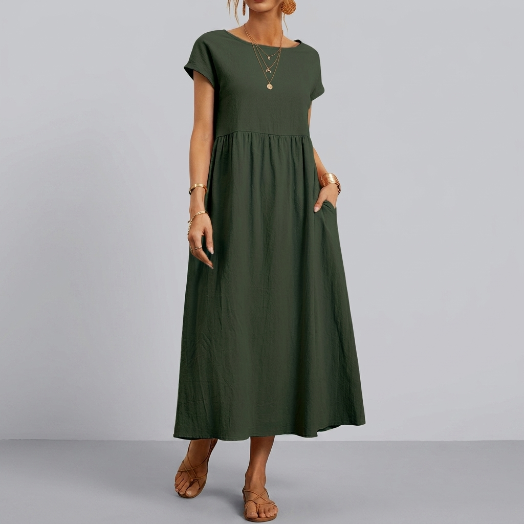 Women's Pocket Midi Dress