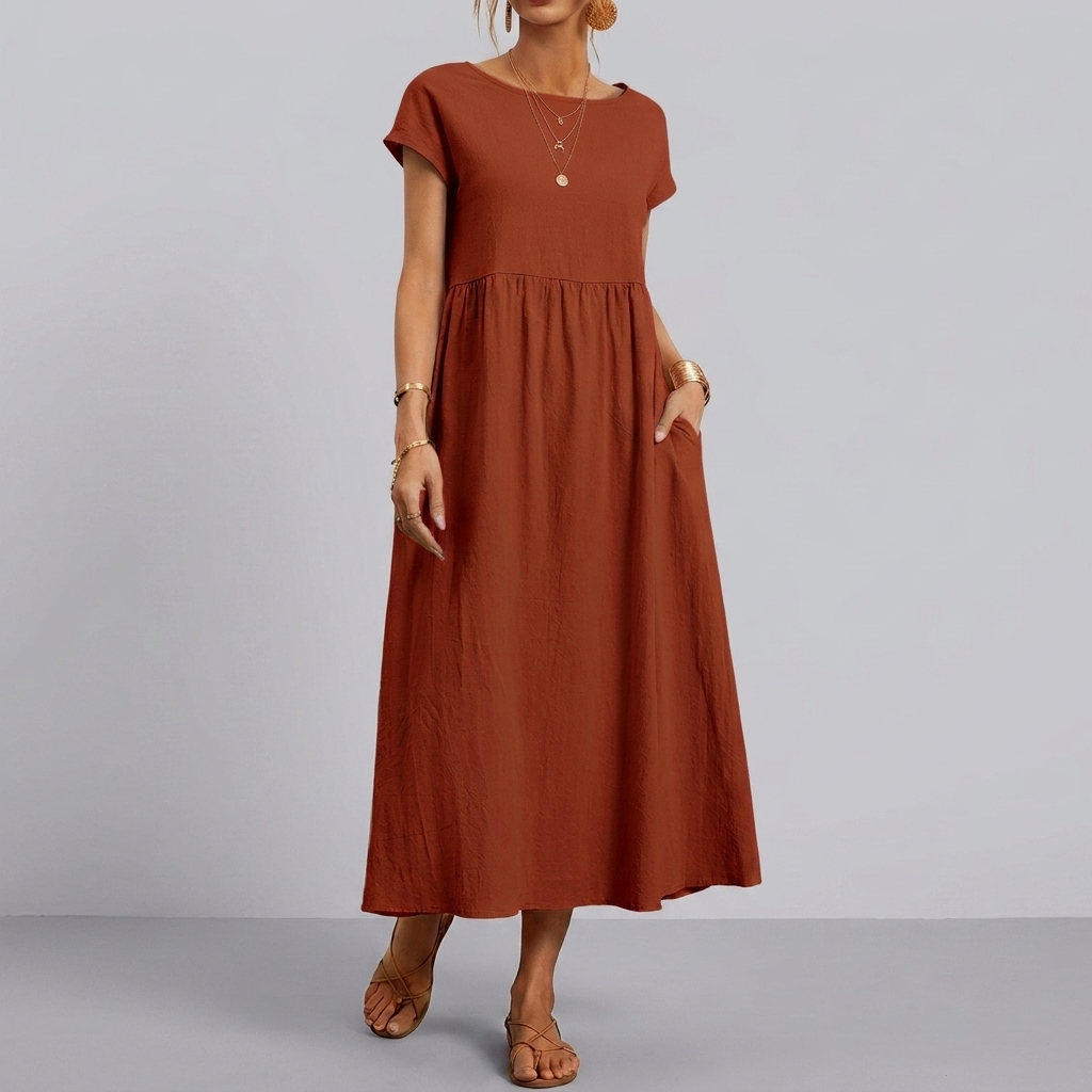 Women's Pocket Midi Dress