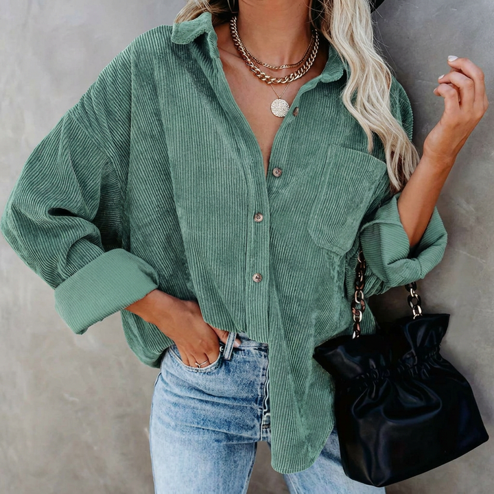 Soft Corduroy Women’s Shirt – Vintage Style