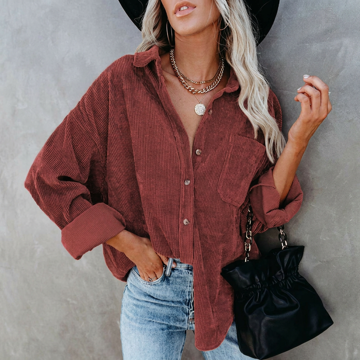 Soft Corduroy Women’s Shirt – Vintage Style
