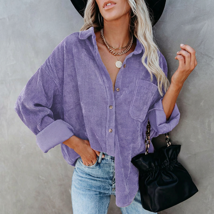 Soft Corduroy Women’s Shirt – Vintage Style