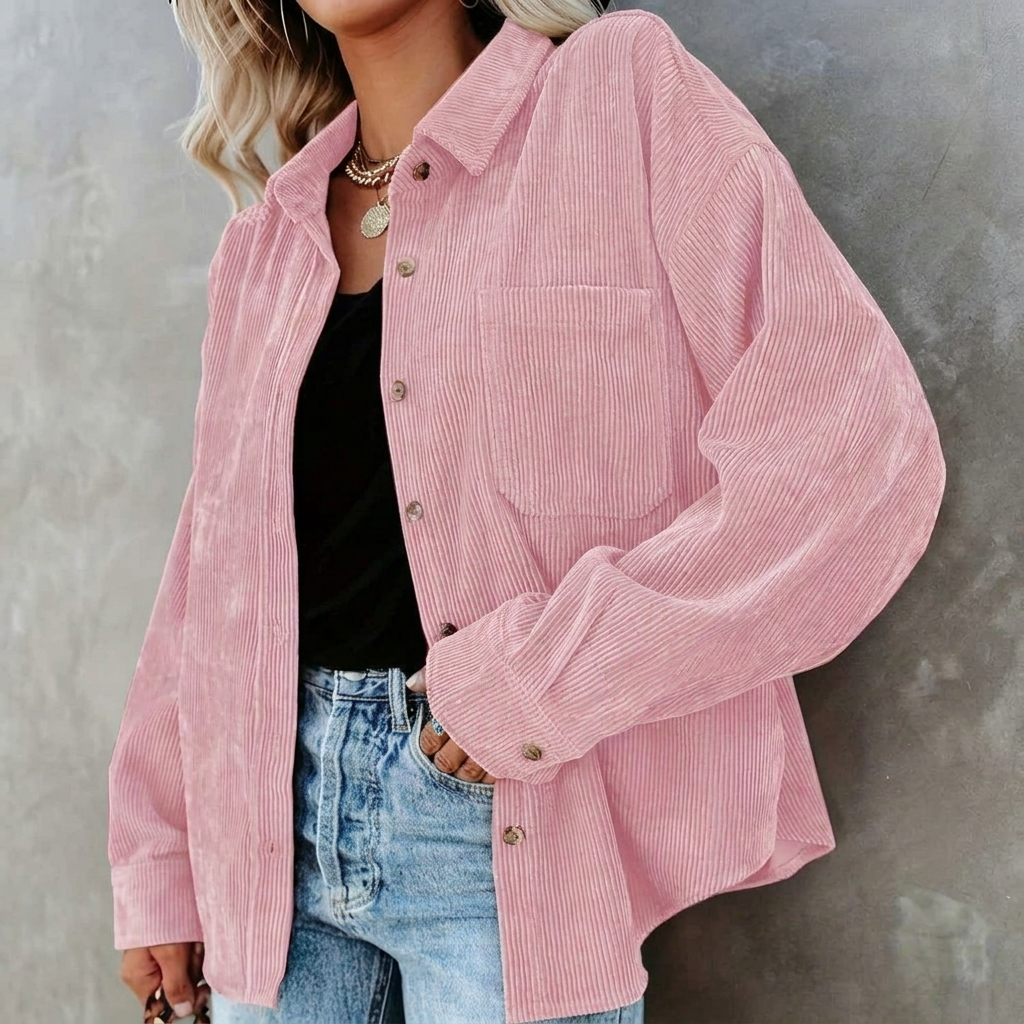 Soft Corduroy Women’s Shirt – Vintage Style
